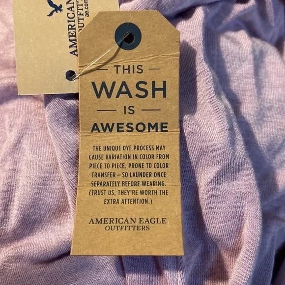 NWT‎ AE Soft & Sexy Rope Braided Trim Muscle Tank Purple - Picture 10 of 10